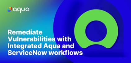 Remediate Vulnerabilities with Integrated Aqua and ServiceNow Workflows