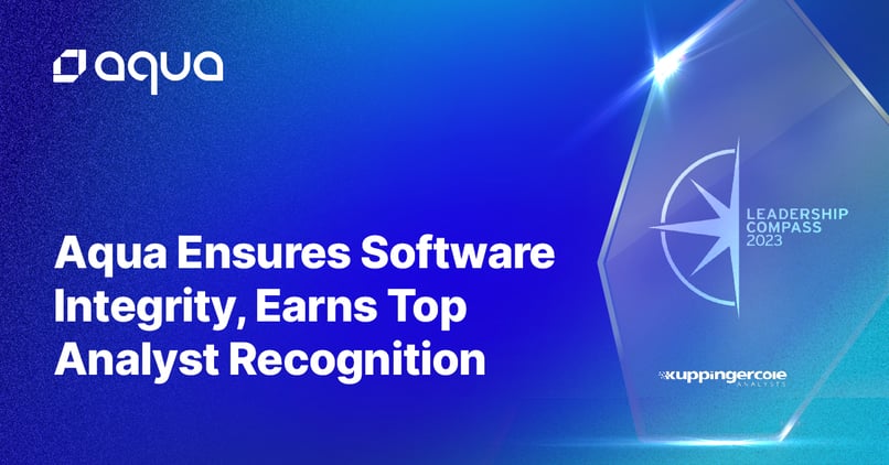 Aqua Ensures Software Integrity, Earns Top Analyst Recognition