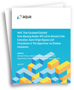 Docker API whitepaper 